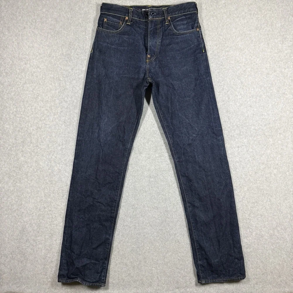 Red Monkey Company RMC Martin Ksohoh Mens Jeans 31x34 Dark Wash Indigo Embroider